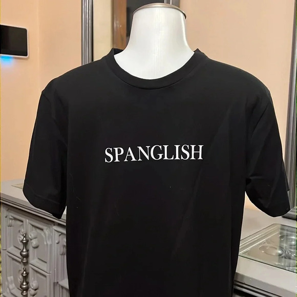 Spanglish Denim & Flower Ricky Singh Short Sleeve Funny Graphic Shirt Small Tee - Picture 4 of 10